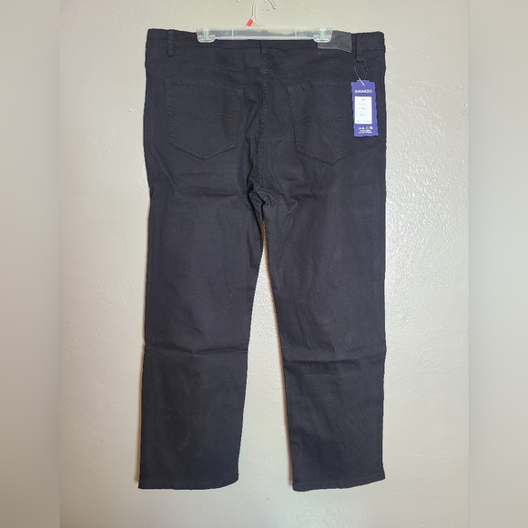 Gaiakou Men's Black Jeans NWT Size 42 Cotton And Spandex - Picture 3 of 12